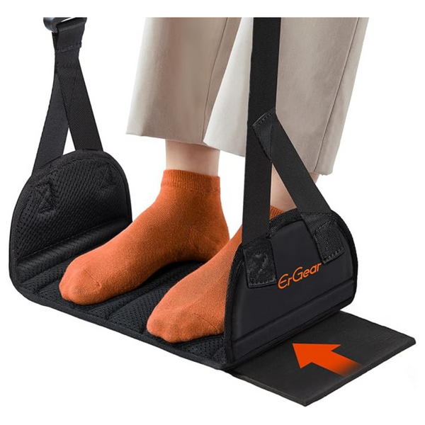 Wide Plane Adjustable Footrest With Hardboard Support