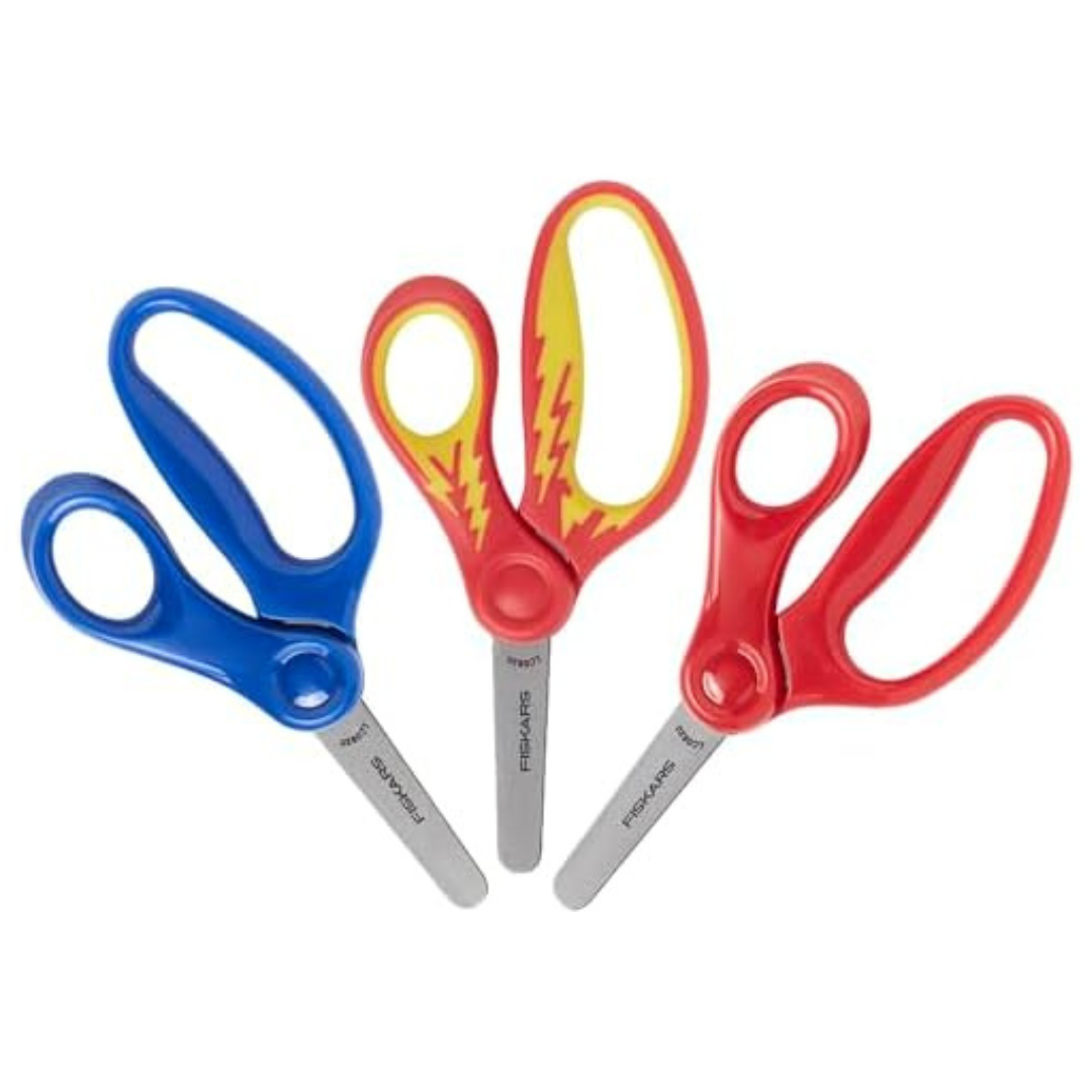3-Pack Fiskars 5" Blunt-Tip Scissors