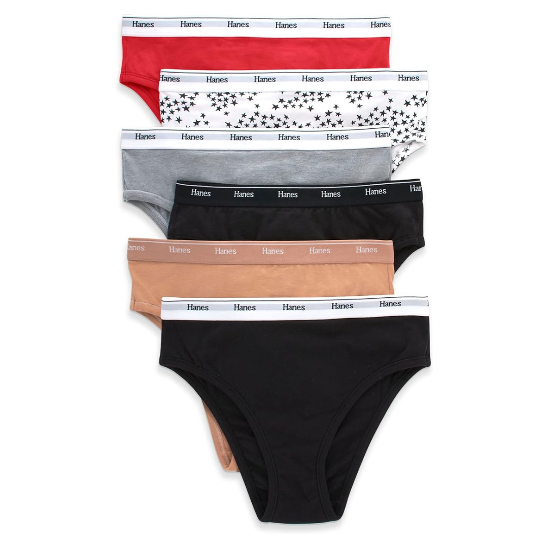 6-Pack Hanes Women's Breathable Cotton Panties (All Sizes)