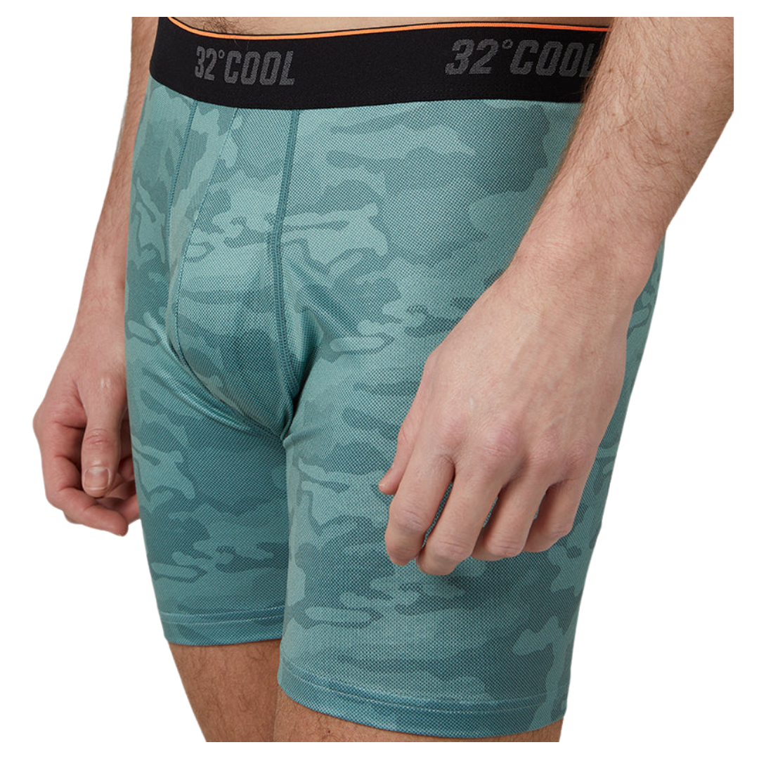 32 Degrees Men's Cool Printed Active Boxer Brief
