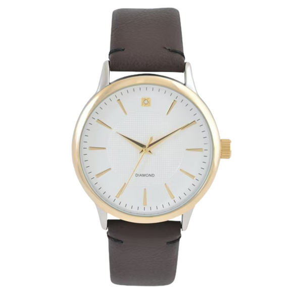 George Men's Analgog Watch With Two-Tone Round Case