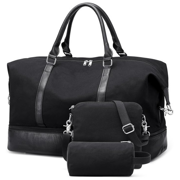 Large Travel Duffle Bag with Shoe Compartment