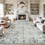 5x7ft Large Soft Washable Modern Aesthetic Floral Carpet