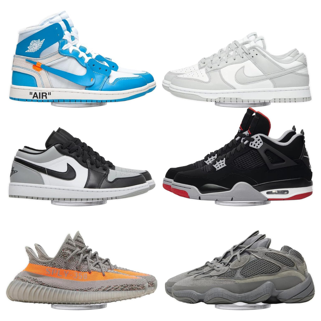 6-Pack Floating Shoe Shelves (8"x3"x2")