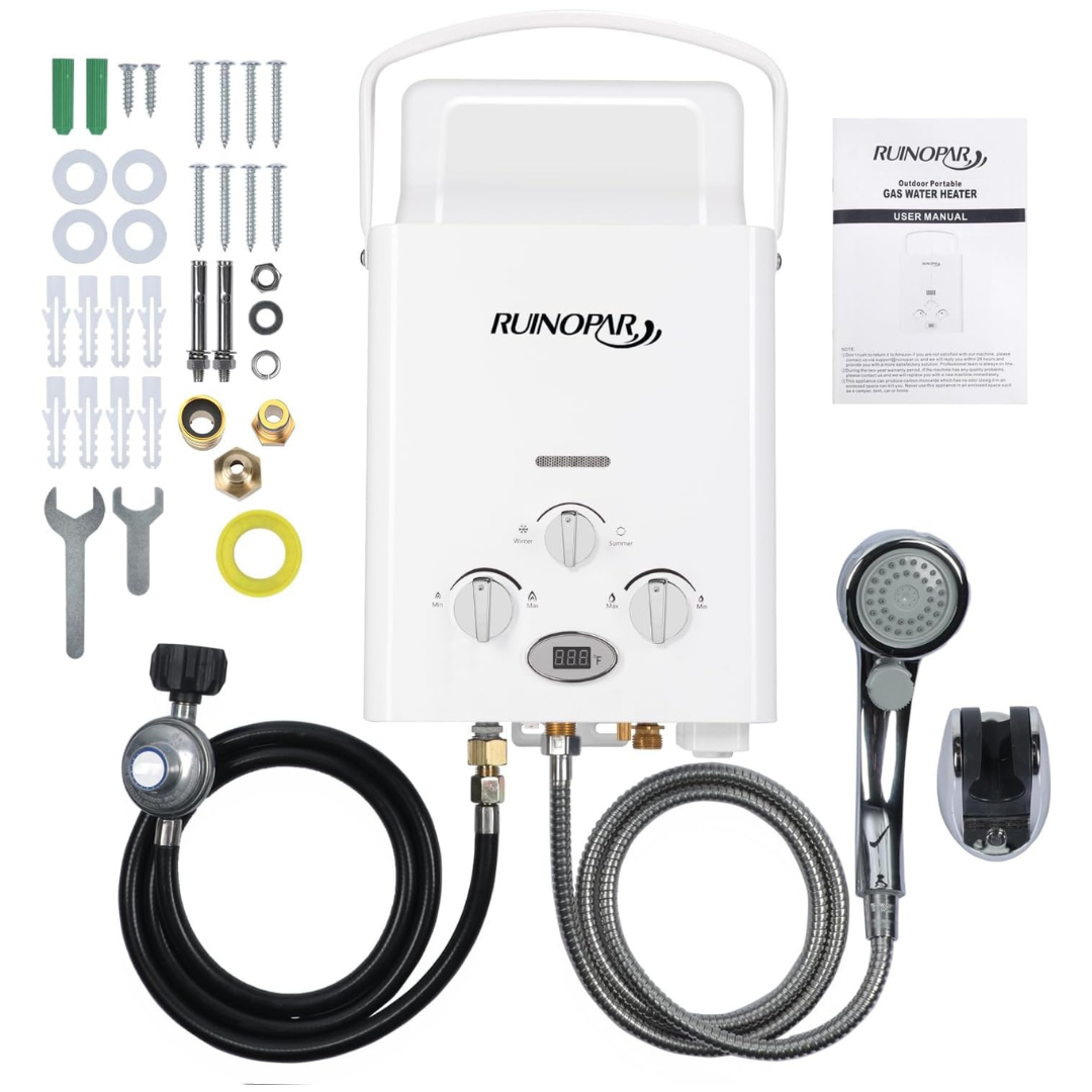 6L Portable Tankless Digital Display Water Heater