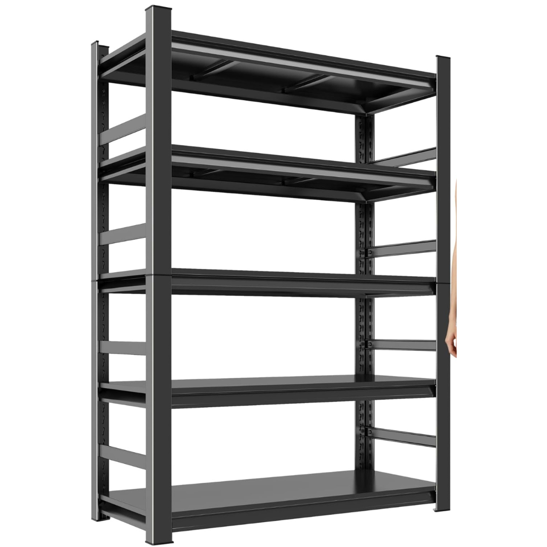 5-Tier Metal 3000 lbs Capacity Heavy Duty Adjustable Storage Rack