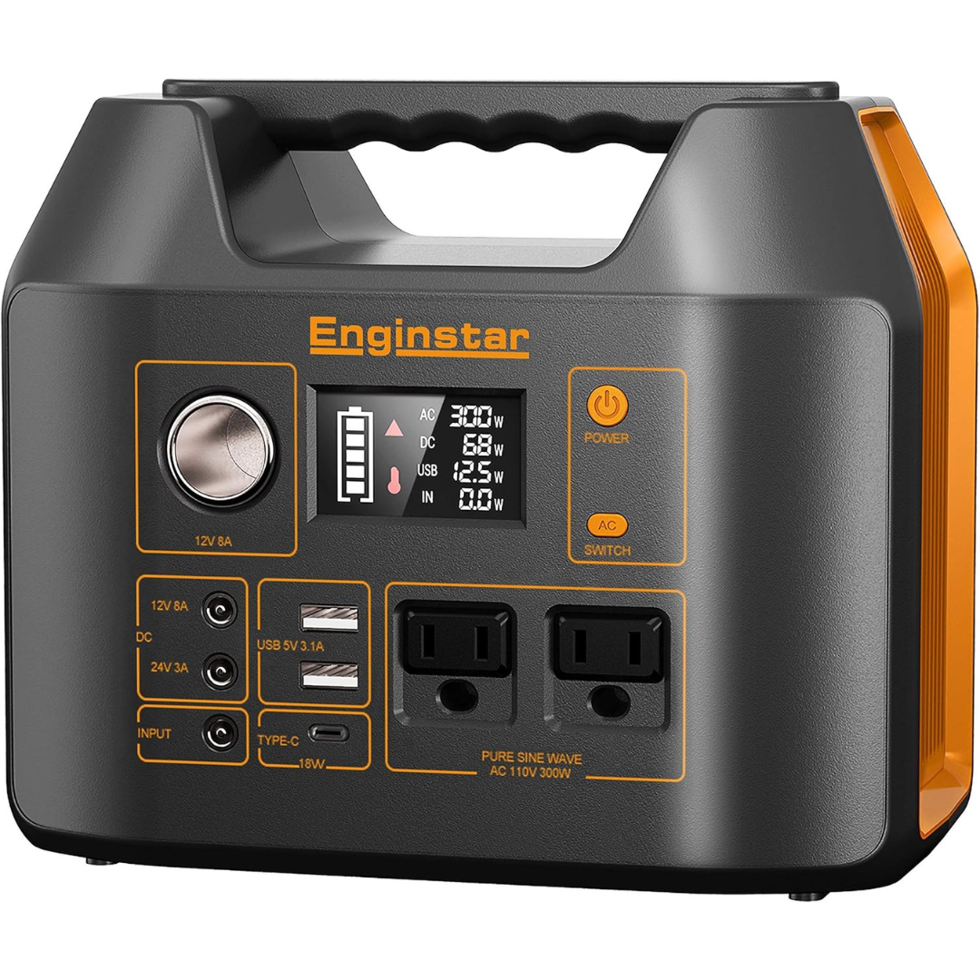 EnginStar 300W Portable Power Station Solar Generator