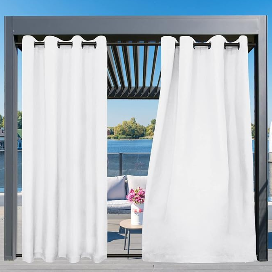 Easy-Going 54" x 84" Waterproof Patio Outdoor Curtains