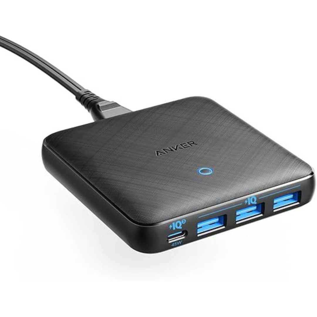 Anker 65W 4 Port PIQ 3.0 & GaN Fast Charger Adapter