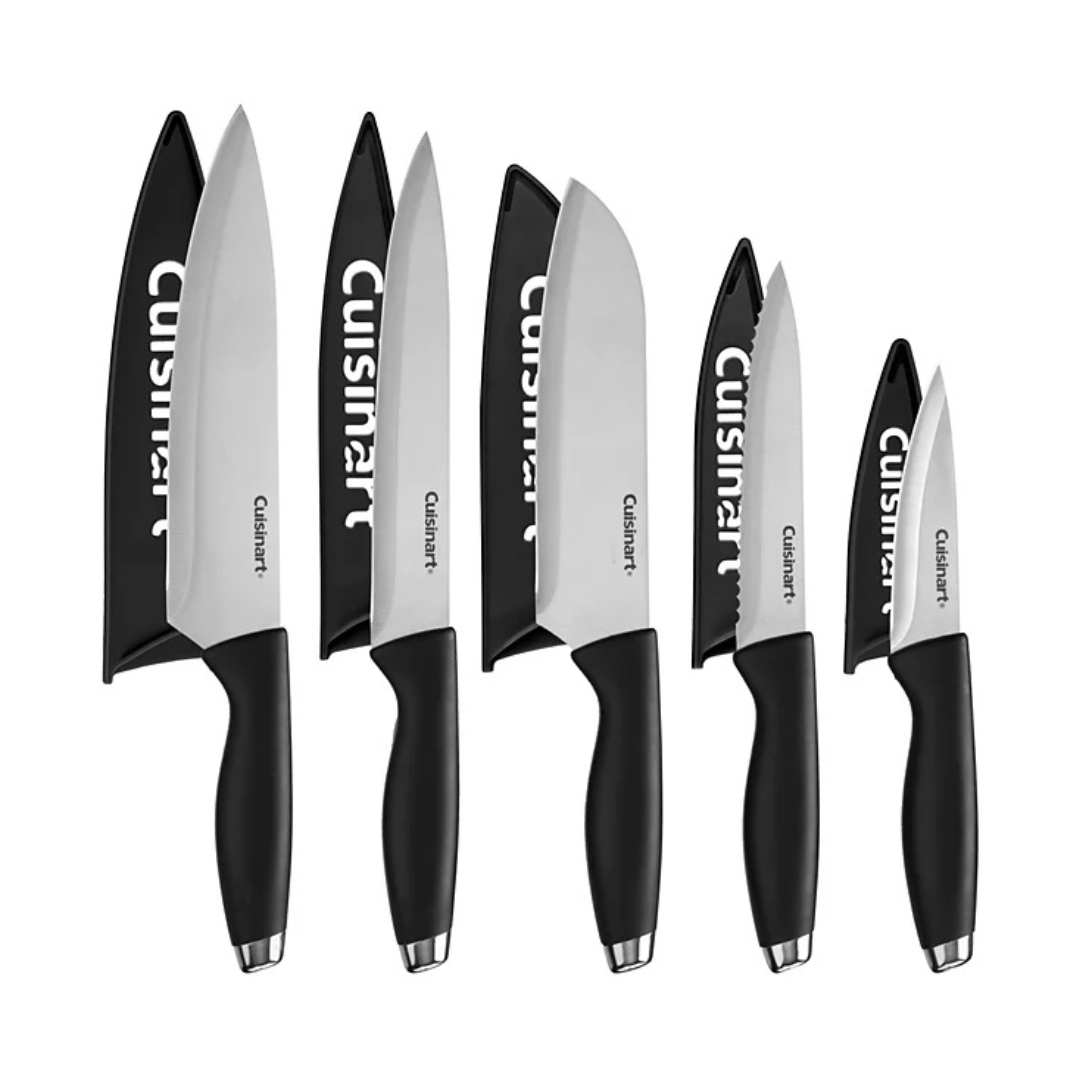 10-Pc Cuisinart Cutlery Set W/End Caps And Guards