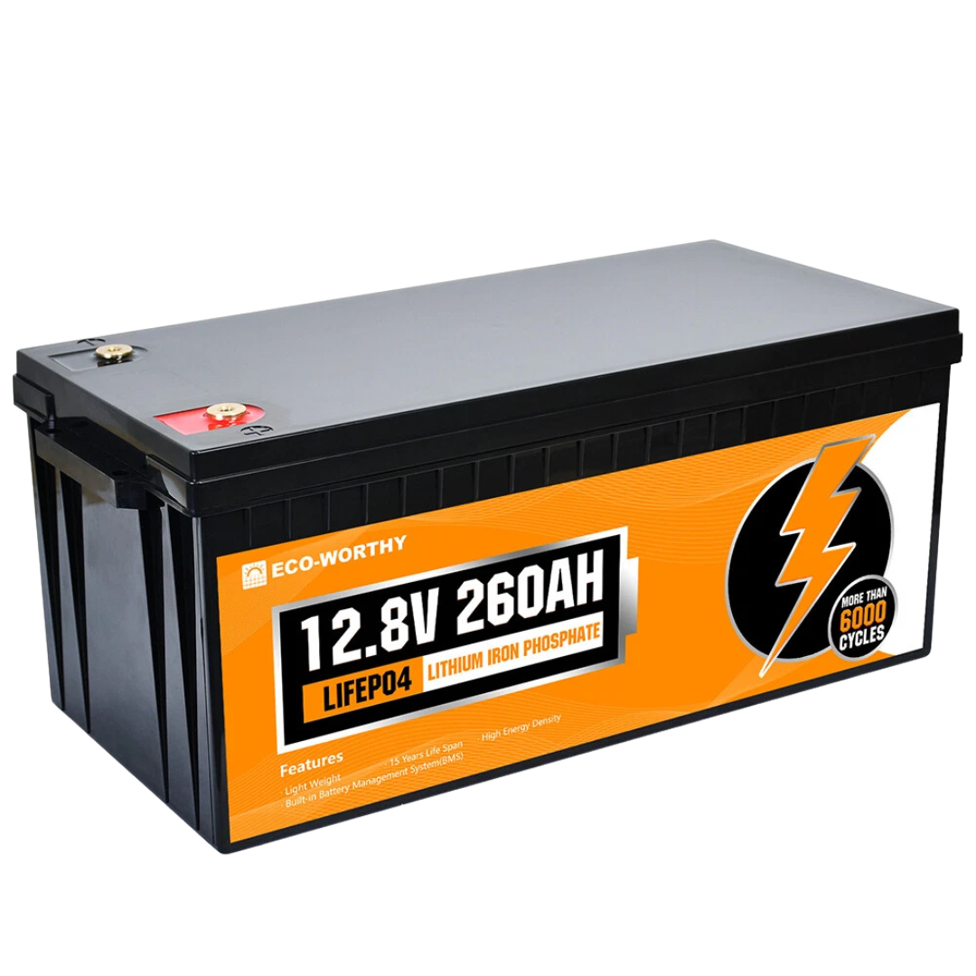 ECO-WORTHY 12V 300Ah LiFePO4 Lithium Battery