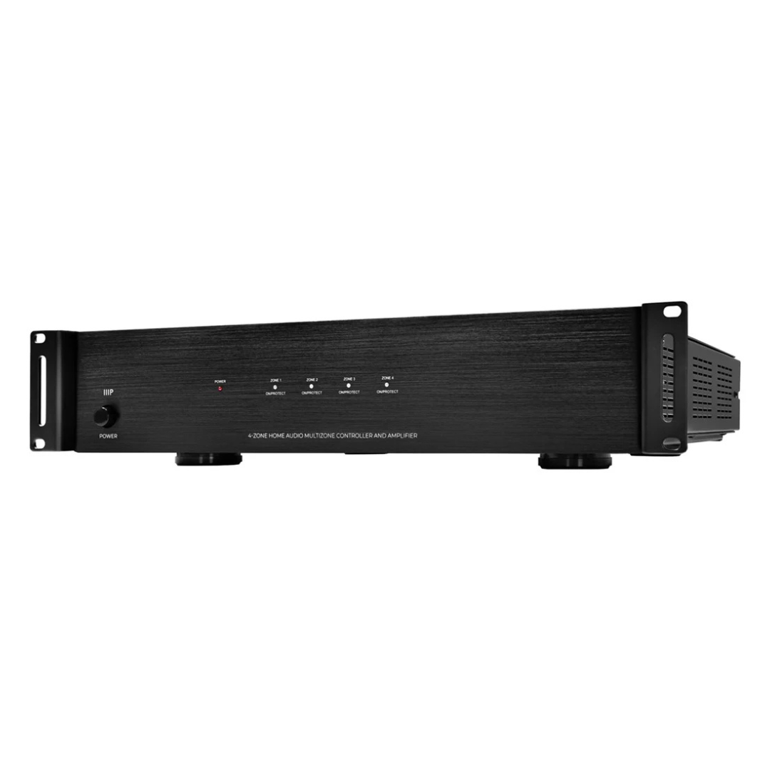8-Channel Monoprice 4-Zone 6 Source Home Audio Controller And Amplifier Kit