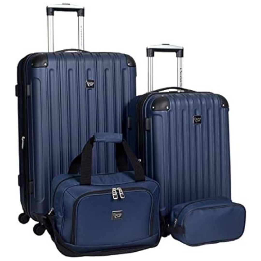 4-Piece Travelers Club Midtown Hardside Luggage Set