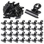 30 Pack Black Metal Bulldog Binder Clips