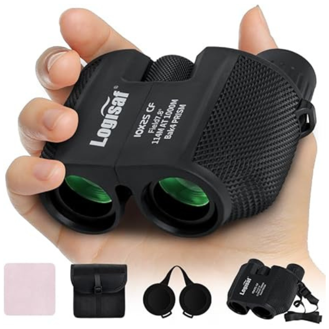 10x25 Low Light Vision Compact Binoculars