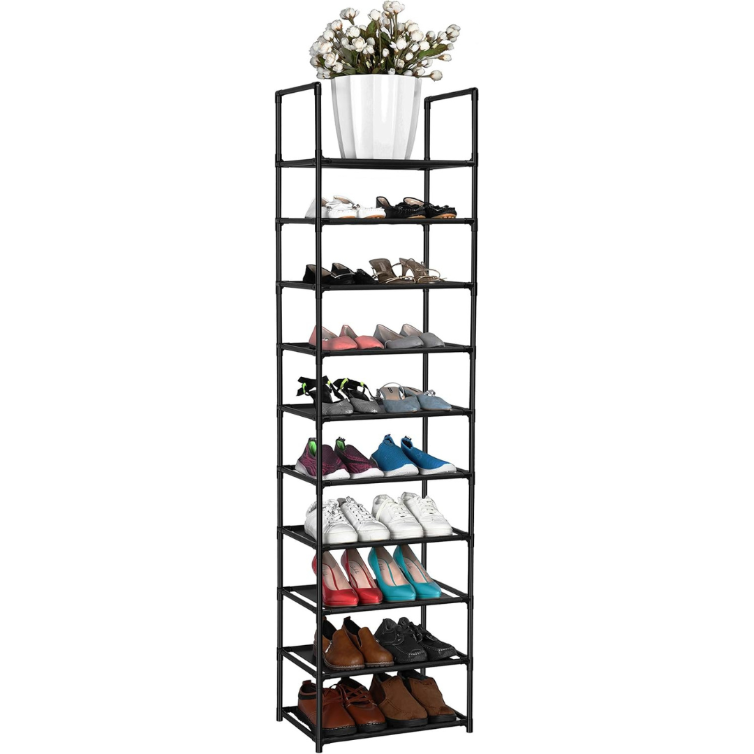 Fiducial Home 10 Tiers 20-25 Pairs Sturdy Shoe Rack
