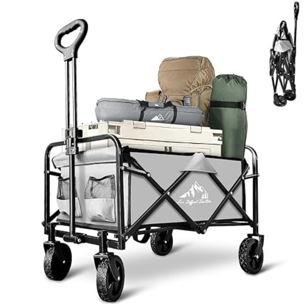 Sailary Portable Collapsible Foldable Wagon (Gray)