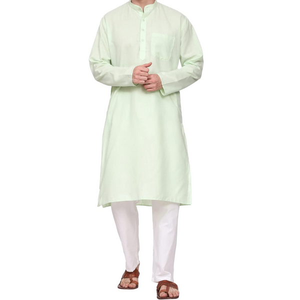 Men's Cotton Blend Kurta Payjama Set