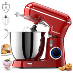 3-In-1 6.5QT 10-Speed Tilt-Head Electric Stand Mixer With Bowl