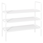 3-Tier Sturdy And Stackable Shoe Rack With Non-Woven Fabric