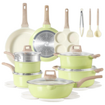 21-Piece Carote Ceramic Pots & Pans Non Stick Cookware Set