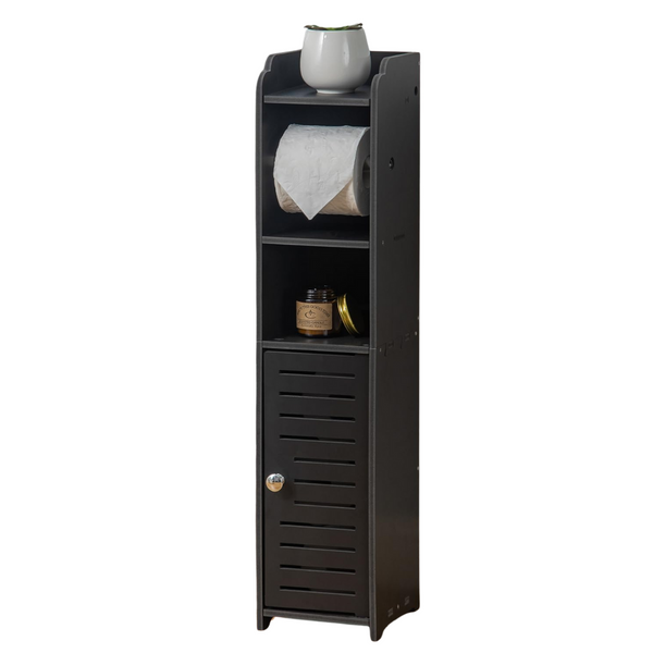 29.9" H Bathroom Storage Cabinet Toilet Paper Holder Stand