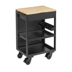 Husky Heavy Duty Welded Utility Cart With Wooden Top