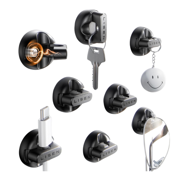 8-Pack Lisen Cord Organizer Magnetic Cable Holder Clips