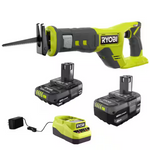 Ryobi ONE+ 18V Cordless Reciprocating Saw W/ 2Ah & 4Ah Batteries + Charger