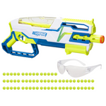 Nerf Hyper Bundle Siege-50 Pump-Action Blaster W/ 65 Rounds & Eyewear