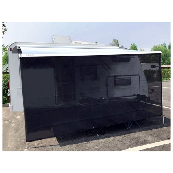 Tentproinc RV Awning Shade 6' x 11' 3'' Black Mesh Screen Complete Kits