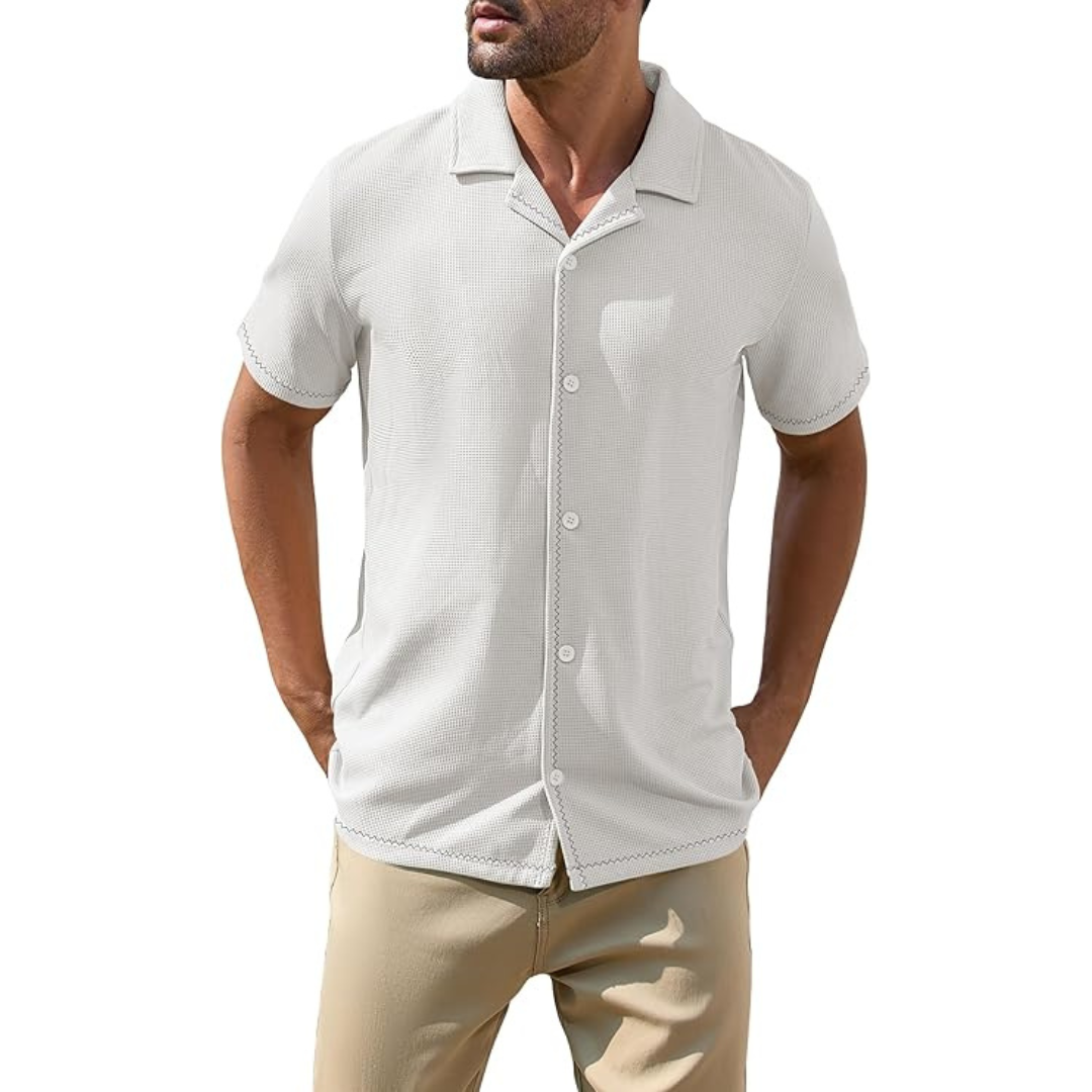 Men's Casual Summer Beach Vacation V Neck Shirts (Various)