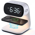 Modern Alarm Clock With Wireless Charging