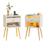 2-Pack Pinmoco LED Charging Station Nightstand