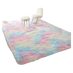 PAGISOFE 4×6 Rainbow Fluffy Soft Plush Area Rug