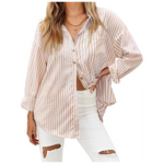 Women's Striped Button Down Shirts