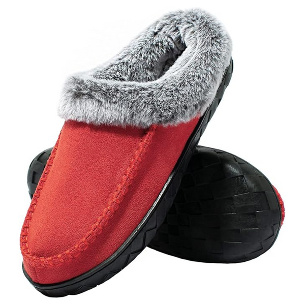 Women's Moccasin Fuzzy Lined Memory Foam House Shoes