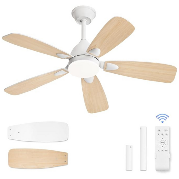 Lediary 42" Ceiling Fans With Lights And Remote