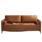 StyleWell Goodwin Mid-Century Modern Vegan Faux Leather Sofa