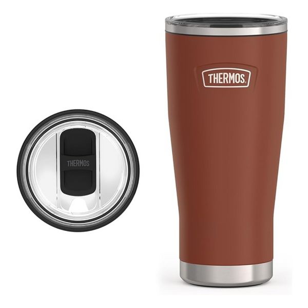 24 Oz Thermos Stainless Steel Tumbler With Slide Lock Lid