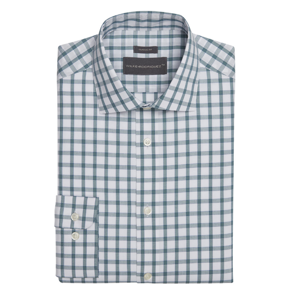 Wilke-Rodriguez Classic Fit Sporty Check Dress Shirt