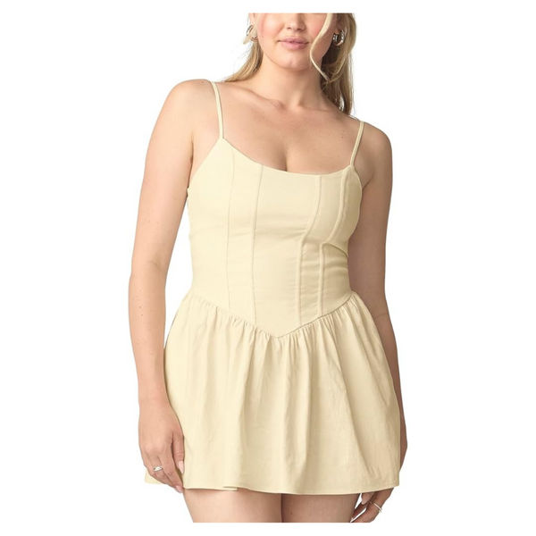 Women's Sweet Solstice Linen Fit & Flare Dress