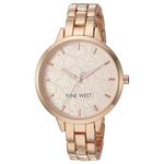 Nine West Women's Rose Gold-Tone Bracelet Watch