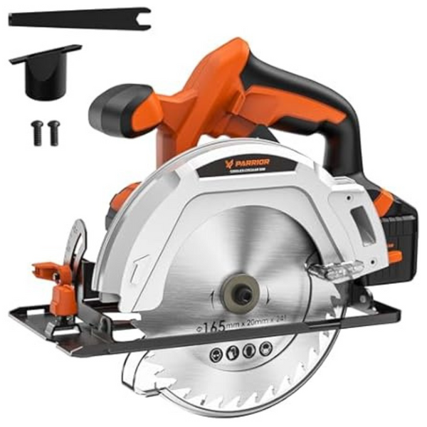 Parrior 20V 6-1/2" Blade Cordless Circular Saw