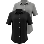 2-Pack Women's Causal Collared Shirts (Various Colors)