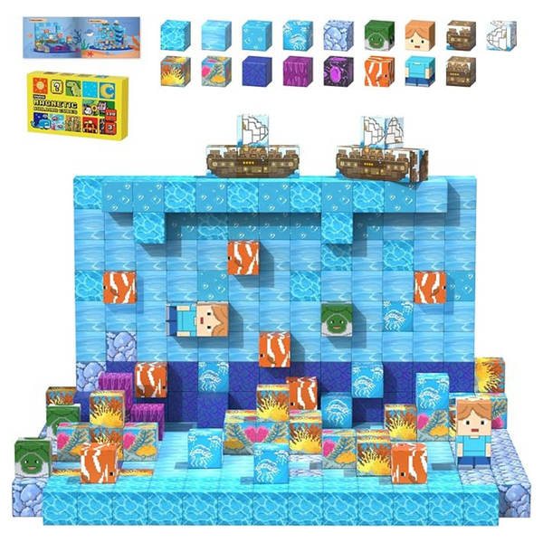 120-Piece Magnetic Building Blocks Set