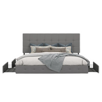 Mercury Row Silvester Upholstered Queen Platform Storage Bed