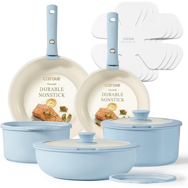 11-Piece Carote Nonstick Cookware Set (2 Colors)