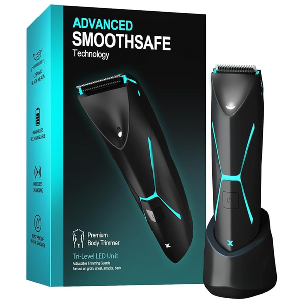 Ceramic Blade Wet/Dry USB-Rechargeable Men's Body Hair Trimmer Kit