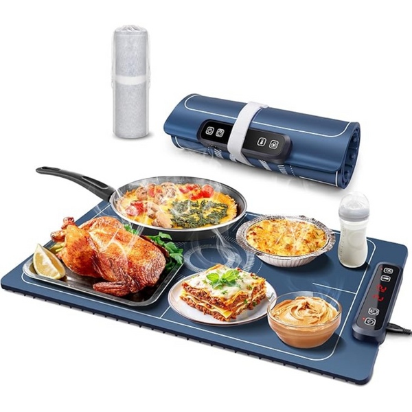 Electric Food Warming Mat With 5 Temperature Settings